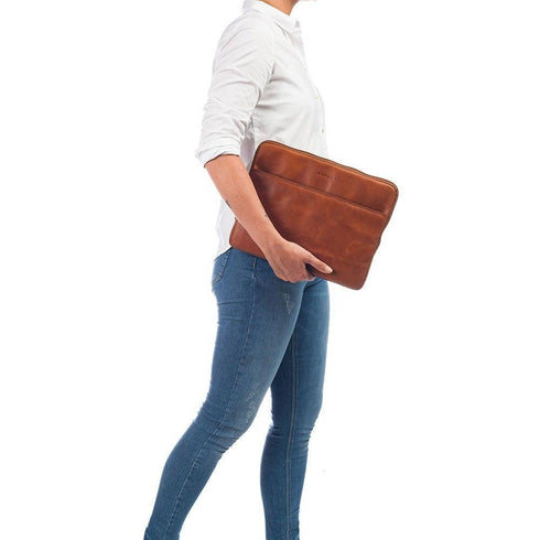 Burkely Laptop Hülle Leder 15-16"